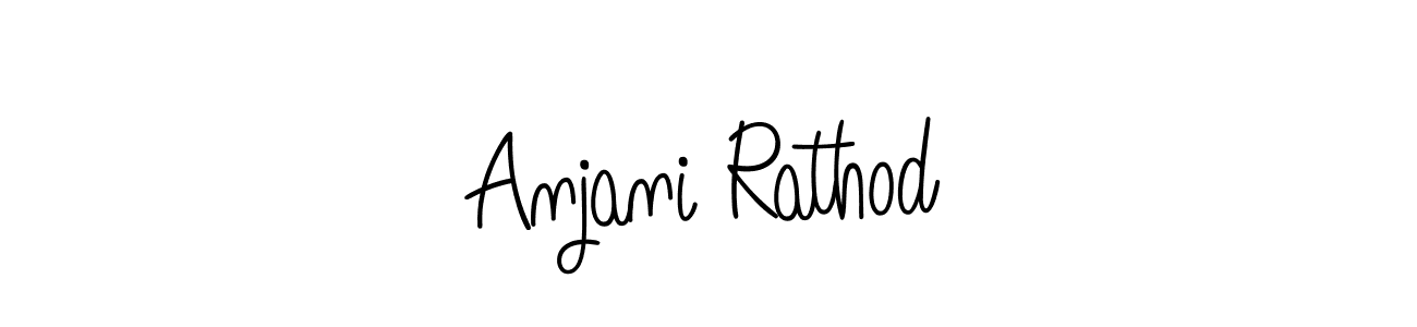 Create a beautiful signature design for name Anjani Rathod. With this signature (Angelique-Rose-font-FFP) fonts, you can make a handwritten signature for free. Anjani Rathod signature style 5 images and pictures png