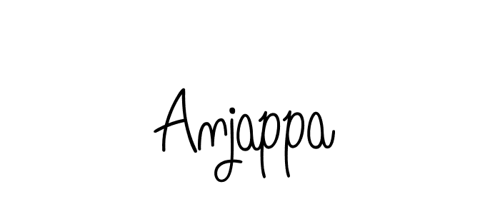 Design your own signature with our free online signature maker. With this signature software, you can create a handwritten (Angelique-Rose-font-FFP) signature for name Anjappa. Anjappa signature style 5 images and pictures png