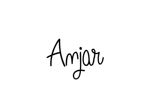 You should practise on your own different ways (Angelique-Rose-font-FFP) to write your name (Anjar) in signature. don't let someone else do it for you. Anjar signature style 5 images and pictures png