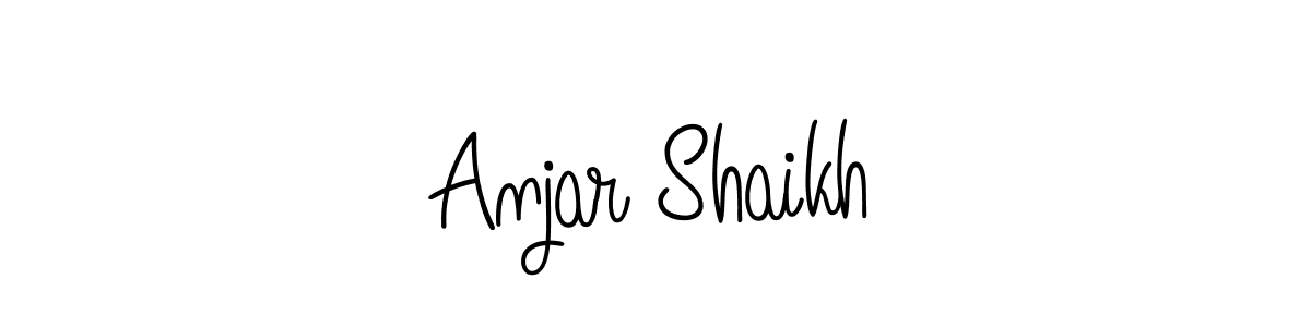 Best and Professional Signature Style for Anjar Shaikh. Angelique-Rose-font-FFP Best Signature Style Collection. Anjar Shaikh signature style 5 images and pictures png