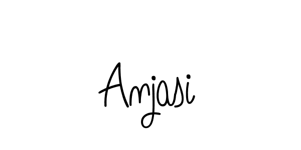 You should practise on your own different ways (Angelique-Rose-font-FFP) to write your name (Anjasi) in signature. don't let someone else do it for you. Anjasi signature style 5 images and pictures png