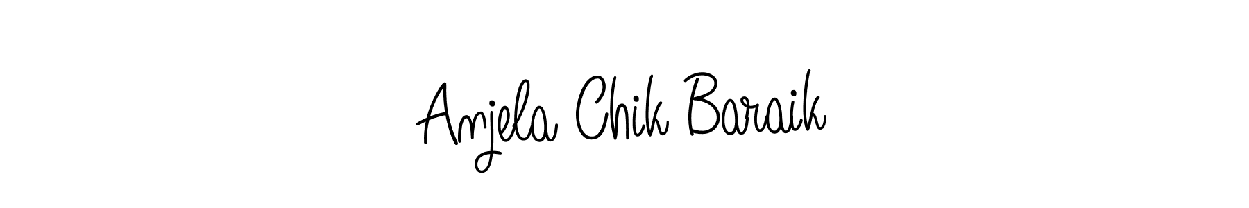 Make a beautiful signature design for name Anjela Chik Baraik. Use this online signature maker to create a handwritten signature for free. Anjela Chik Baraik signature style 5 images and pictures png