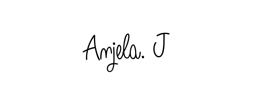 Anjela. J stylish signature style. Best Handwritten Sign (Angelique-Rose-font-FFP) for my name. Handwritten Signature Collection Ideas for my name Anjela. J. Anjela. J signature style 5 images and pictures png