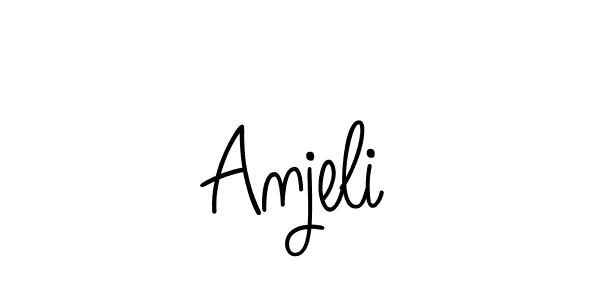 Create a beautiful signature design for name Anjeli. With this signature (Angelique-Rose-font-FFP) fonts, you can make a handwritten signature for free. Anjeli signature style 5 images and pictures png