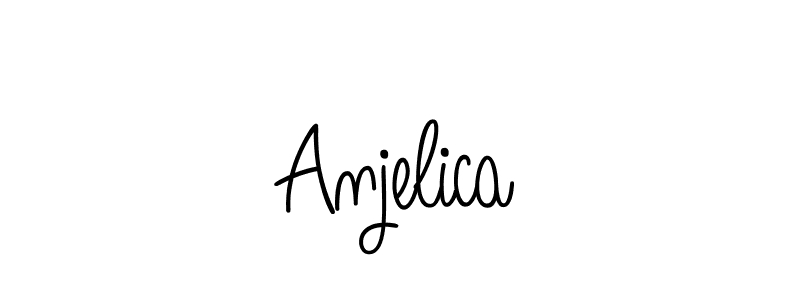You should practise on your own different ways (Angelique-Rose-font-FFP) to write your name (Anjelica) in signature. don't let someone else do it for you. Anjelica signature style 5 images and pictures png
