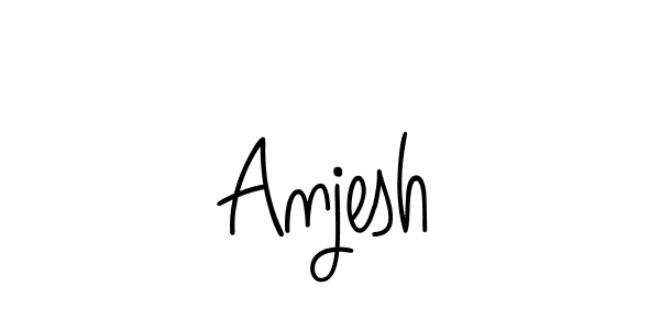 Create a beautiful signature design for name Anjesh. With this signature (Angelique-Rose-font-FFP) fonts, you can make a handwritten signature for free. Anjesh signature style 5 images and pictures png