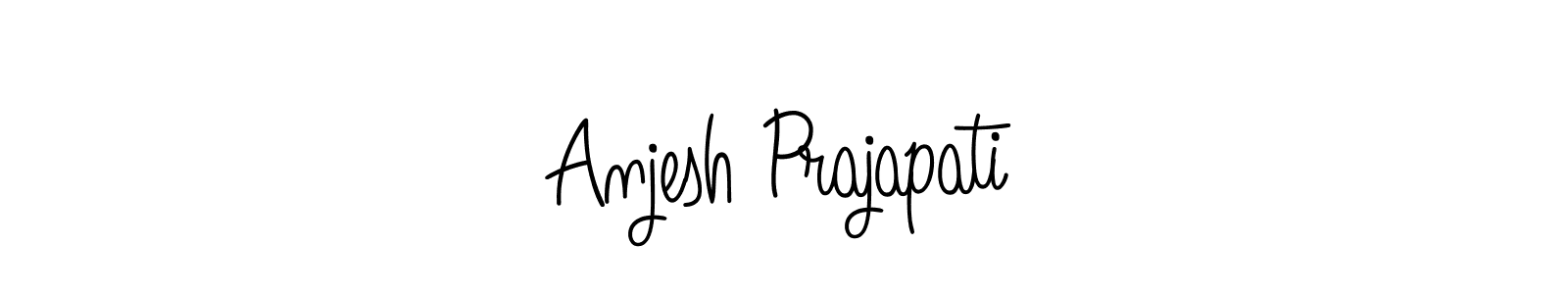 How to Draw Anjesh Prajapati signature style? Angelique-Rose-font-FFP is a latest design signature styles for name Anjesh Prajapati. Anjesh Prajapati signature style 5 images and pictures png