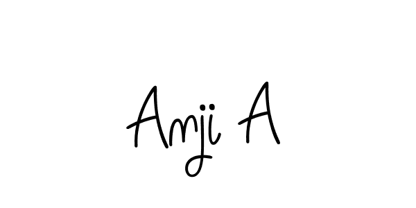 if you are searching for the best signature style for your name Anji A. so please give up your signature search. here we have designed multiple signature styles  using Angelique-Rose-font-FFP. Anji A signature style 5 images and pictures png