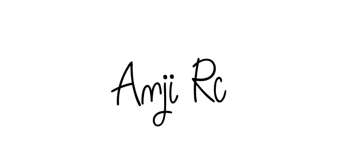 Anji Rc stylish signature style. Best Handwritten Sign (Angelique-Rose-font-FFP) for my name. Handwritten Signature Collection Ideas for my name Anji Rc. Anji Rc signature style 5 images and pictures png