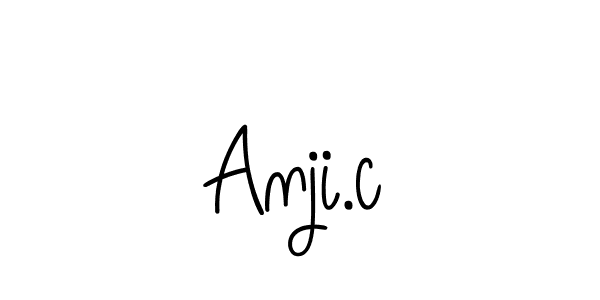 How to make Anji.c name signature. Use Angelique-Rose-font-FFP style for creating short signs online. This is the latest handwritten sign. Anji.c signature style 5 images and pictures png