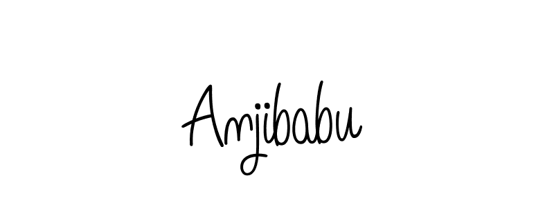 Create a beautiful signature design for name Anjibabu. With this signature (Angelique-Rose-font-FFP) fonts, you can make a handwritten signature for free. Anjibabu signature style 5 images and pictures png