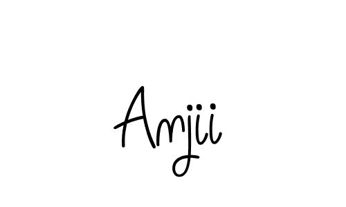 Also You can easily find your signature by using the search form. We will create Anjii name handwritten signature images for you free of cost using Angelique-Rose-font-FFP sign style. Anjii signature style 5 images and pictures png