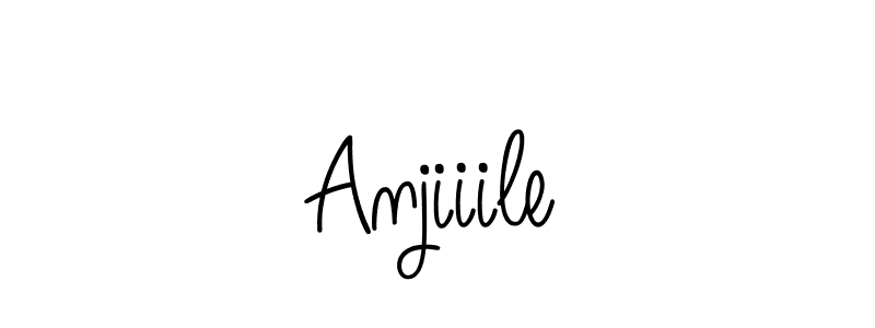 Use a signature maker to create a handwritten signature online. With this signature software, you can design (Angelique-Rose-font-FFP) your own signature for name Anjiiile. Anjiiile signature style 5 images and pictures png