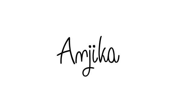 Create a beautiful signature design for name Anjika. With this signature (Angelique-Rose-font-FFP) fonts, you can make a handwritten signature for free. Anjika signature style 5 images and pictures png