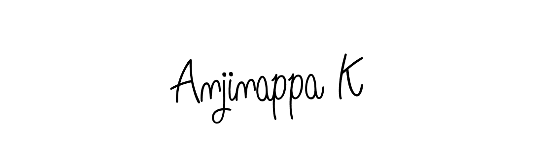 How to Draw Anjinappa K signature style? Angelique-Rose-font-FFP is a latest design signature styles for name Anjinappa K. Anjinappa K signature style 5 images and pictures png
