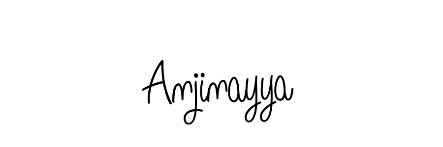 Design your own signature with our free online signature maker. With this signature software, you can create a handwritten (Angelique-Rose-font-FFP) signature for name Anjinayya. Anjinayya signature style 5 images and pictures png