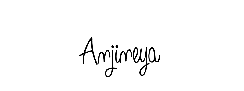 You should practise on your own different ways (Angelique-Rose-font-FFP) to write your name (Anjineya) in signature. don't let someone else do it for you. Anjineya signature style 5 images and pictures png