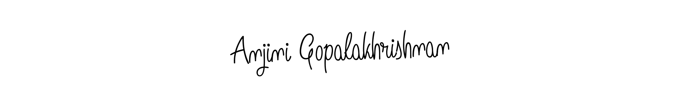 Similarly Angelique-Rose-font-FFP is the best handwritten signature design. Signature creator online .You can use it as an online autograph creator for name Anjini Gopalakhrishnan. Anjini Gopalakhrishnan signature style 5 images and pictures png