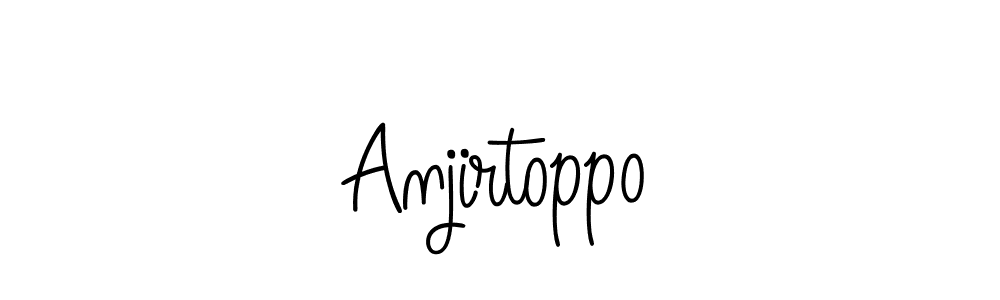 Make a beautiful signature design for name Anjirtoppo. With this signature (Angelique-Rose-font-FFP) style, you can create a handwritten signature for free. Anjirtoppo signature style 5 images and pictures png