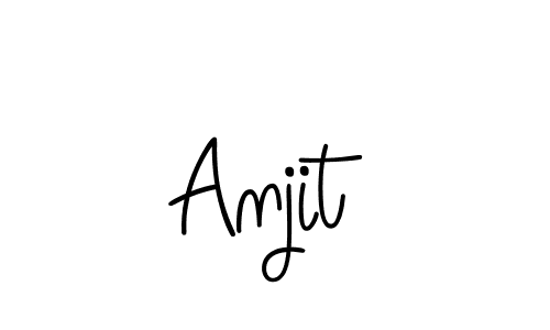 Anjit stylish signature style. Best Handwritten Sign (Angelique-Rose-font-FFP) for my name. Handwritten Signature Collection Ideas for my name Anjit. Anjit signature style 5 images and pictures png