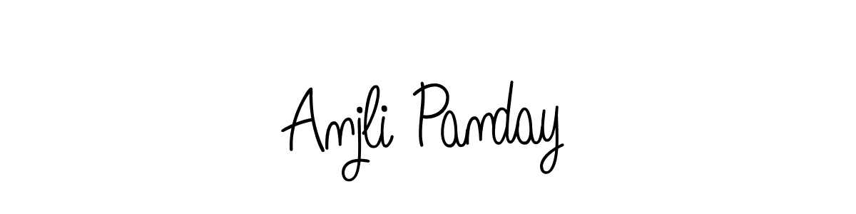 How to make Anjli Panday signature? Angelique-Rose-font-FFP is a professional autograph style. Create handwritten signature for Anjli Panday name. Anjli Panday signature style 5 images and pictures png