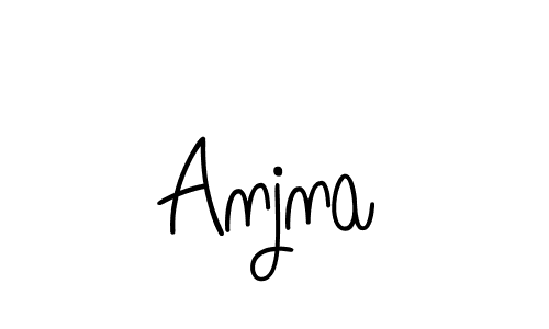 Anjna stylish signature style. Best Handwritten Sign (Angelique-Rose-font-FFP) for my name. Handwritten Signature Collection Ideas for my name Anjna. Anjna signature style 5 images and pictures png