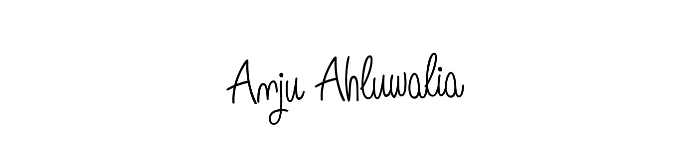 How to Draw Anju Ahluwalia signature style? Angelique-Rose-font-FFP is a latest design signature styles for name Anju Ahluwalia. Anju Ahluwalia signature style 5 images and pictures png