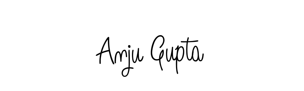 Use a signature maker to create a handwritten signature online. With this signature software, you can design (Angelique-Rose-font-FFP) your own signature for name Anju Gupta. Anju Gupta signature style 5 images and pictures png