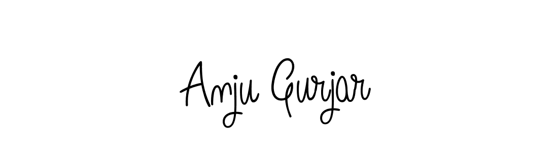 The best way (Angelique-Rose-font-FFP) to make a short signature is to pick only two or three words in your name. The name Anju Gurjar include a total of six letters. For converting this name. Anju Gurjar signature style 5 images and pictures png