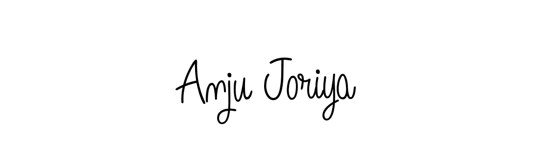 How to make Anju Joriya name signature. Use Angelique-Rose-font-FFP style for creating short signs online. This is the latest handwritten sign. Anju Joriya signature style 5 images and pictures png