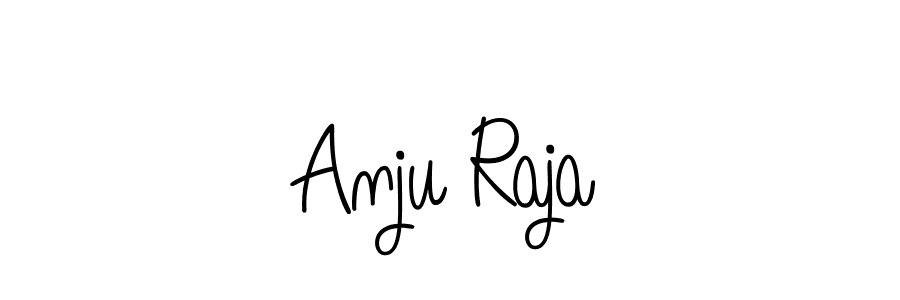 Make a beautiful signature design for name Anju Raja. With this signature (Angelique-Rose-font-FFP) style, you can create a handwritten signature for free. Anju Raja signature style 5 images and pictures png