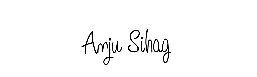 How to make Anju Sihag name signature. Use Angelique-Rose-font-FFP style for creating short signs online. This is the latest handwritten sign. Anju Sihag signature style 5 images and pictures png