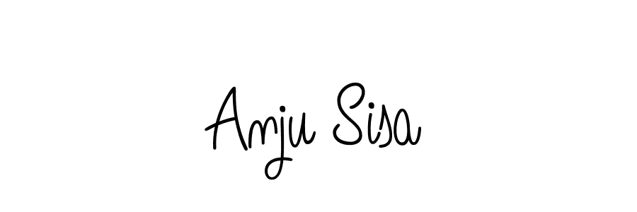 How to make Anju Sisa name signature. Use Angelique-Rose-font-FFP style for creating short signs online. This is the latest handwritten sign. Anju Sisa signature style 5 images and pictures png