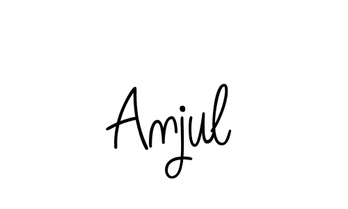 Anjul stylish signature style. Best Handwritten Sign (Angelique-Rose-font-FFP) for my name. Handwritten Signature Collection Ideas for my name Anjul. Anjul signature style 5 images and pictures png