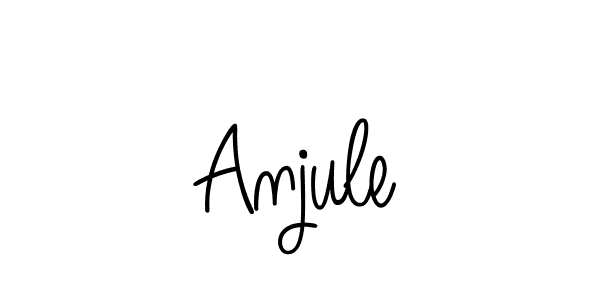 Design your own signature with our free online signature maker. With this signature software, you can create a handwritten (Angelique-Rose-font-FFP) signature for name Anjule. Anjule signature style 5 images and pictures png