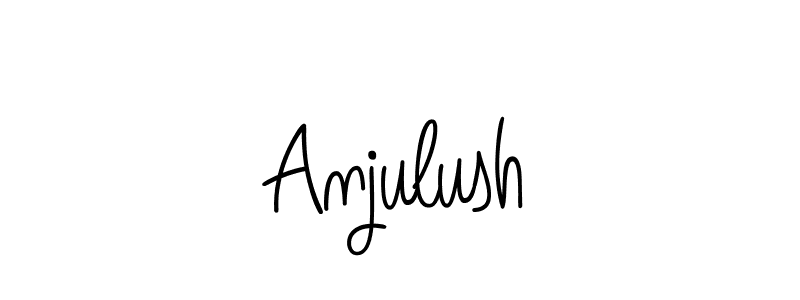 Angelique-Rose-font-FFP is a professional signature style that is perfect for those who want to add a touch of class to their signature. It is also a great choice for those who want to make their signature more unique. Get Anjulush name to fancy signature for free. Anjulush signature style 5 images and pictures png