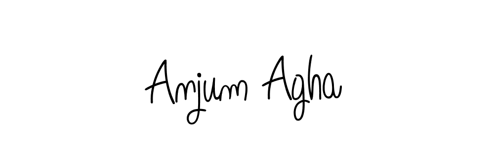 How to make Anjum Agha signature? Angelique-Rose-font-FFP is a professional autograph style. Create handwritten signature for Anjum Agha name. Anjum Agha signature style 5 images and pictures png