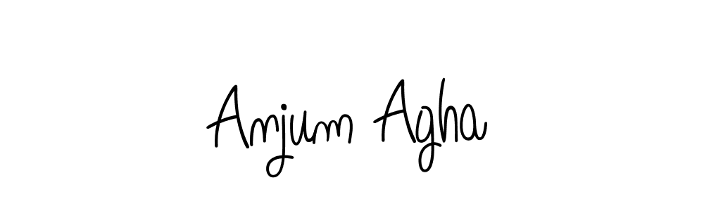 Create a beautiful signature design for name Anjum Agha. With this signature (Angelique-Rose-font-FFP) fonts, you can make a handwritten signature for free. Anjum Agha signature style 5 images and pictures png