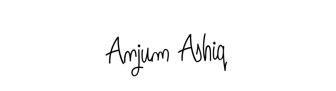 if you are searching for the best signature style for your name Anjum Ashiq. so please give up your signature search. here we have designed multiple signature styles  using Angelique-Rose-font-FFP. Anjum Ashiq signature style 5 images and pictures png