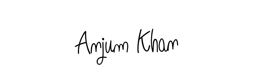 The best way (Angelique-Rose-font-FFP) to make a short signature is to pick only two or three words in your name. The name Anjum Khan include a total of six letters. For converting this name. Anjum Khan signature style 5 images and pictures png