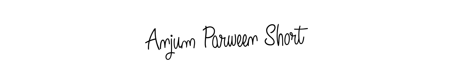 Use a signature maker to create a handwritten signature online. With this signature software, you can design (Angelique-Rose-font-FFP) your own signature for name Anjum Parween Short. Anjum Parween Short signature style 5 images and pictures png