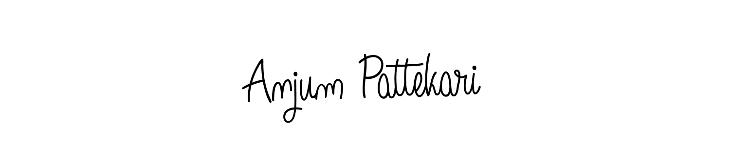 Anjum Pattekari stylish signature style. Best Handwritten Sign (Angelique-Rose-font-FFP) for my name. Handwritten Signature Collection Ideas for my name Anjum Pattekari. Anjum Pattekari signature style 5 images and pictures png