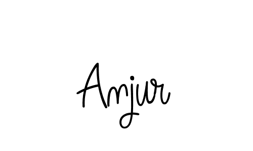 Design your own signature with our free online signature maker. With this signature software, you can create a handwritten (Angelique-Rose-font-FFP) signature for name Anjur. Anjur signature style 5 images and pictures png