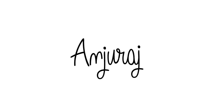 How to make Anjuraj name signature. Use Angelique-Rose-font-FFP style for creating short signs online. This is the latest handwritten sign. Anjuraj signature style 5 images and pictures png