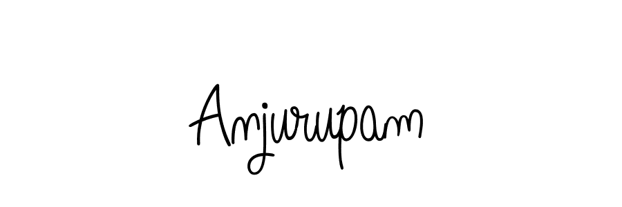 Use a signature maker to create a handwritten signature online. With this signature software, you can design (Angelique-Rose-font-FFP) your own signature for name Anjurupam. Anjurupam signature style 5 images and pictures png