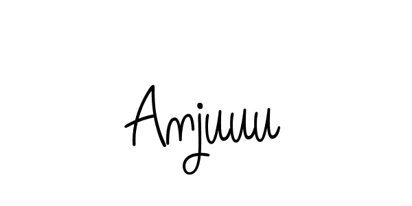 Make a beautiful signature design for name Anjuuu. Use this online signature maker to create a handwritten signature for free. Anjuuu signature style 5 images and pictures png