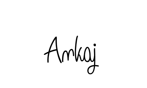 Use a signature maker to create a handwritten signature online. With this signature software, you can design (Angelique-Rose-font-FFP) your own signature for name Ankaj. Ankaj signature style 5 images and pictures png