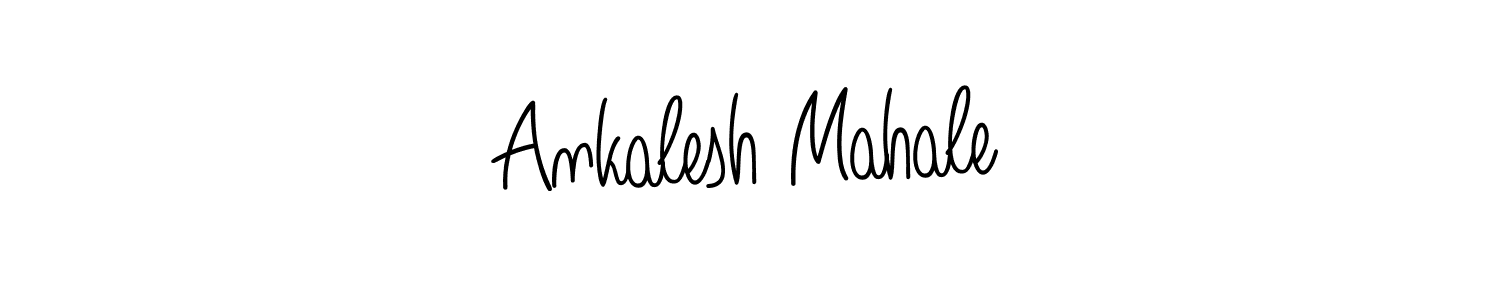 Ankalesh Mahale stylish signature style. Best Handwritten Sign (Angelique-Rose-font-FFP) for my name. Handwritten Signature Collection Ideas for my name Ankalesh Mahale. Ankalesh Mahale signature style 5 images and pictures png