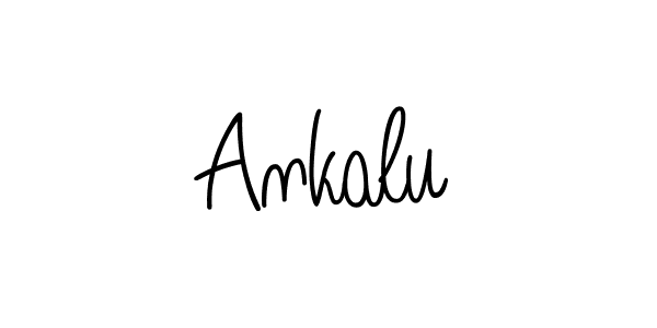 How to make Ankalu name signature. Use Angelique-Rose-font-FFP style for creating short signs online. This is the latest handwritten sign. Ankalu signature style 5 images and pictures png