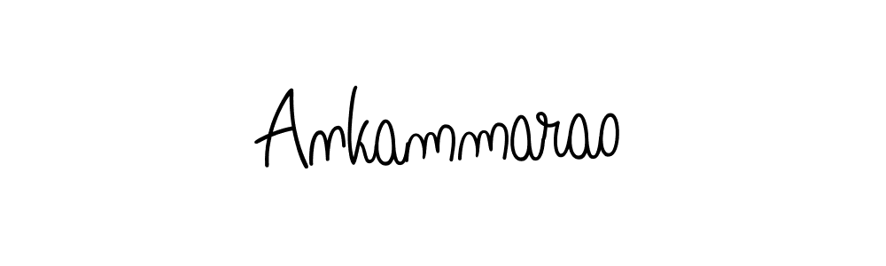 Design your own signature with our free online signature maker. With this signature software, you can create a handwritten (Angelique-Rose-font-FFP) signature for name Ankammarao. Ankammarao signature style 5 images and pictures png